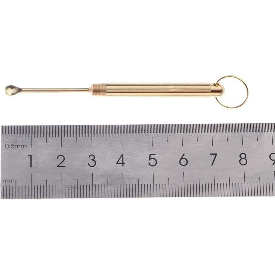2 Piezas Cuchara Plegable de Cobre Luhaomisky para Cerumen