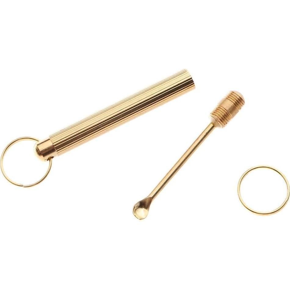 2 Piezas Cuchara Plegable de Cobre Luhaomisky para Cerumen