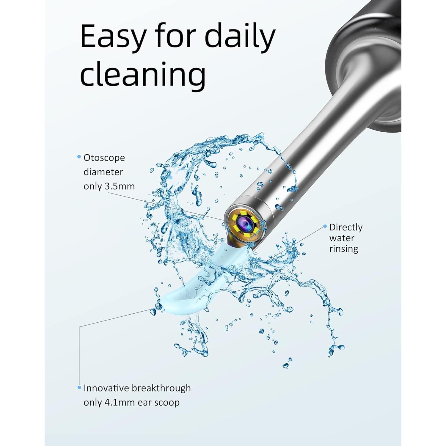 BEBIRD Limpiador de Oídos con Cámara 5MP 1080P y LED