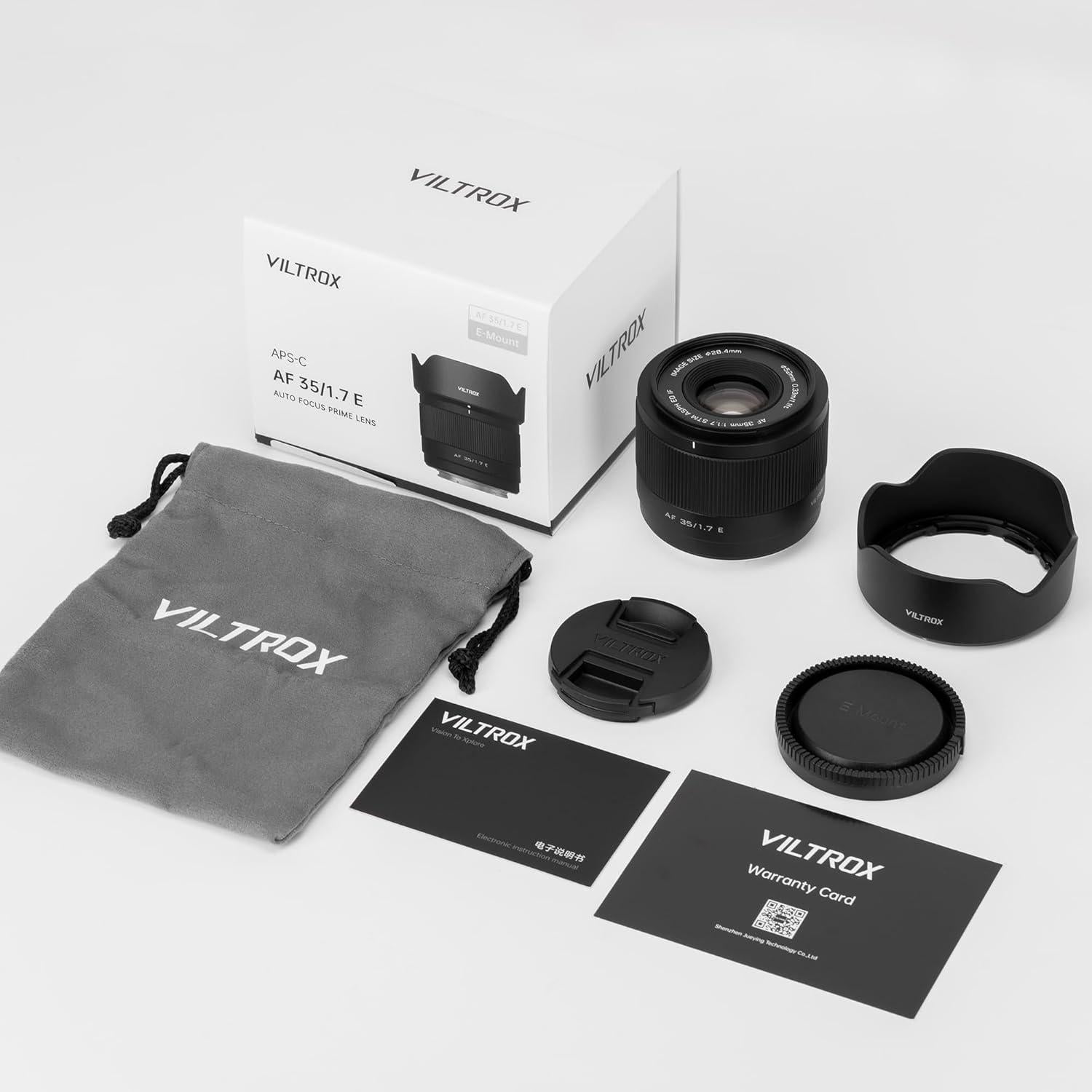 Lente Prime Viltrox AF 35mm F1.7 Air E-Mount APS-C