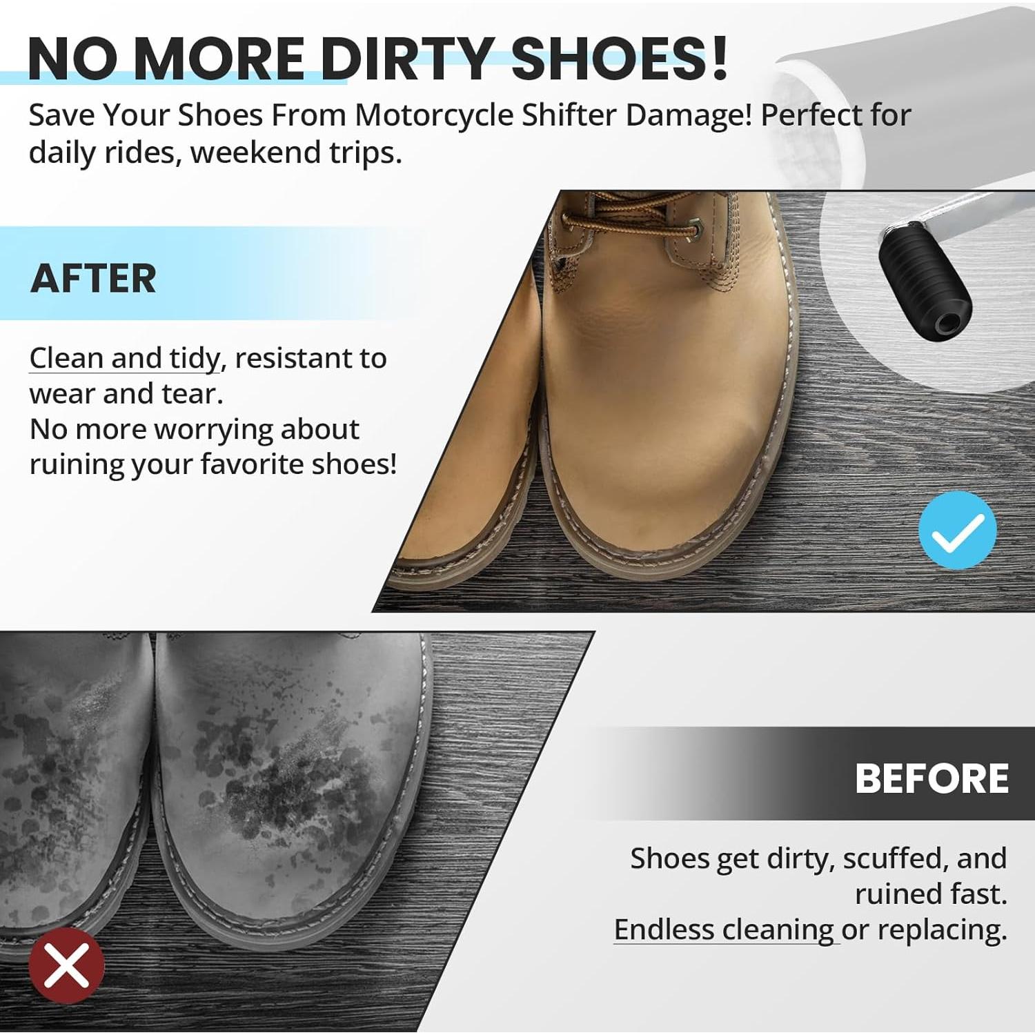 Protector de Zapatos KAMBOLLY para Cambiador de Motocicleta 3PCS