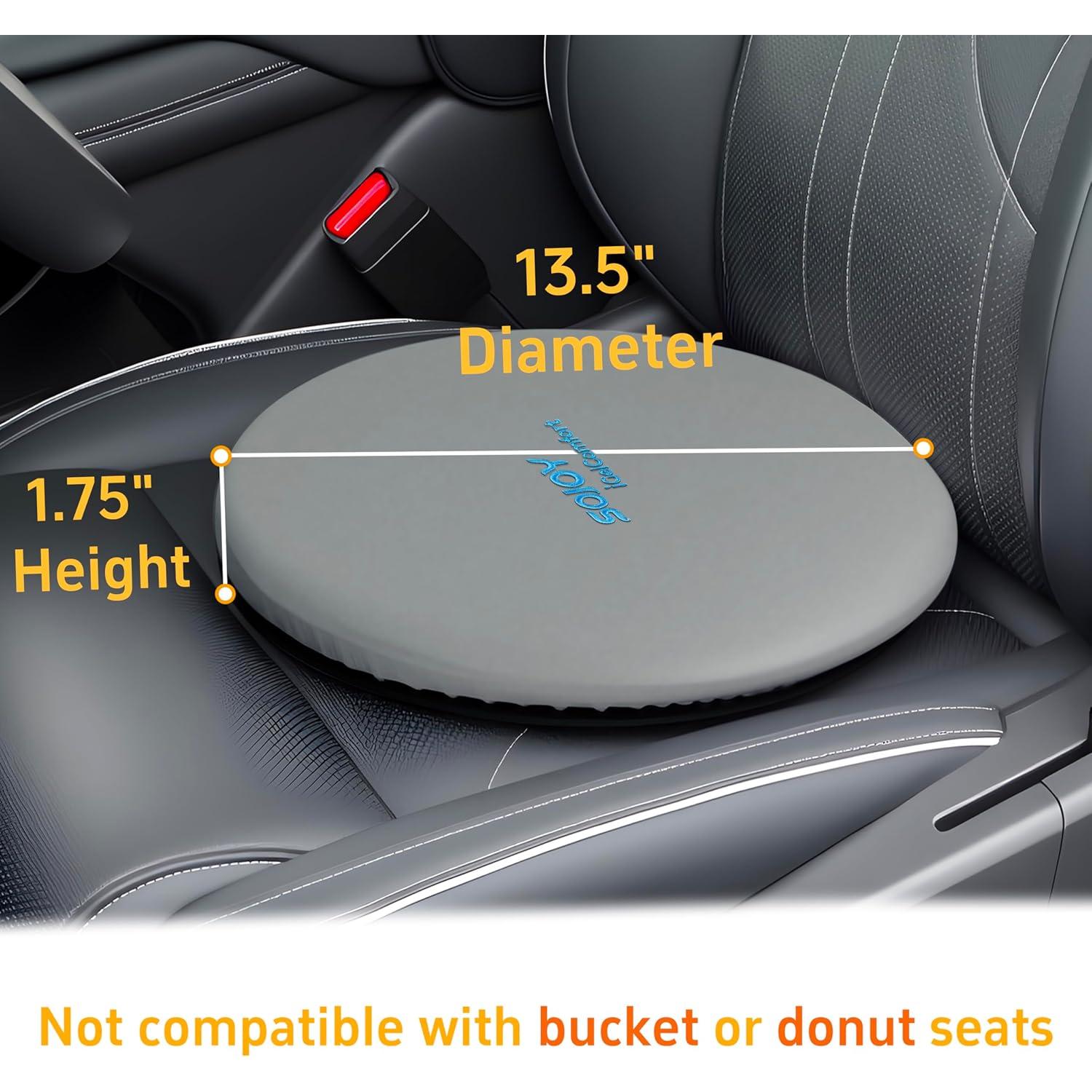 Cojín Giratorio Sojoy SJ164A0 con Gel y Espuma Viscoelástica 34 cm