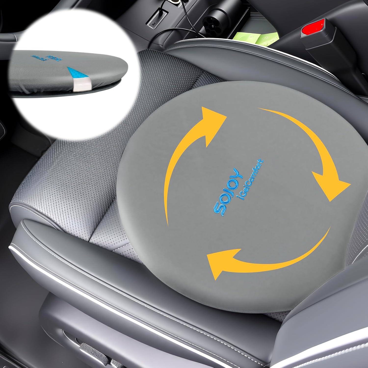 Cojín Giratorio Sojoy SJ164A0 con Gel y Espuma Viscoelástica 34 cm