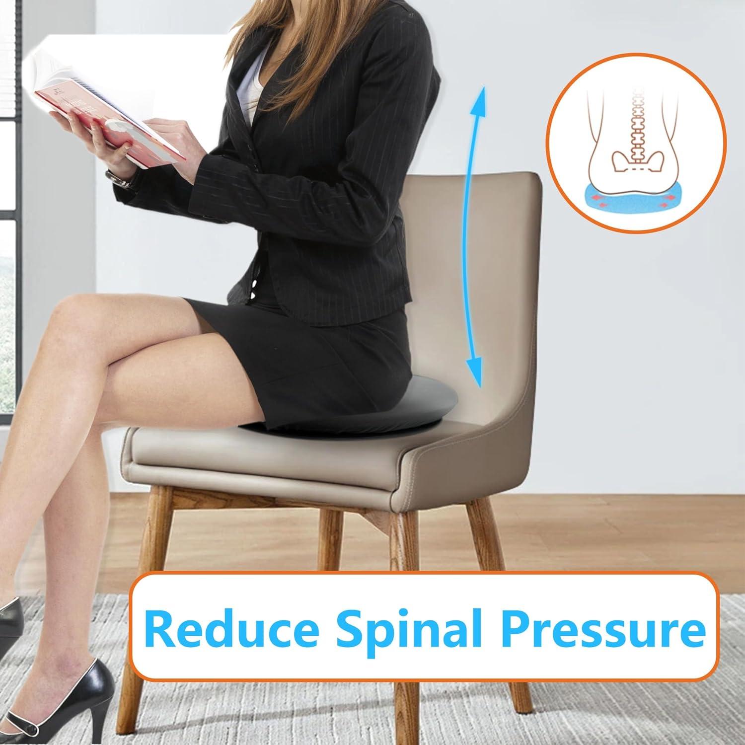 Cojín Giratorio Sojoy SJ164A0 con Gel y Espuma Viscoelástica 34 cm