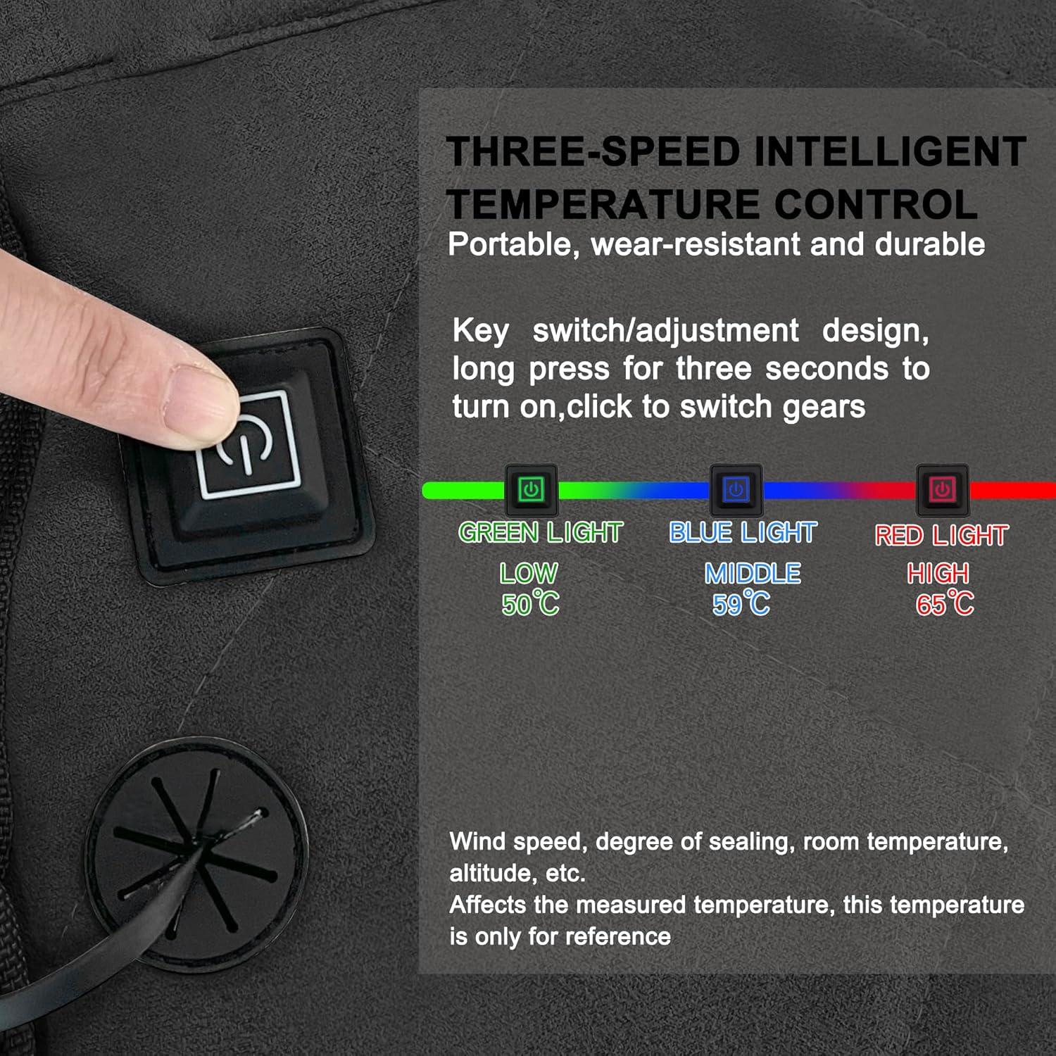 Cojín Térmico Portátil MYDAYS OUTDOOR Negro 40x40cm USB