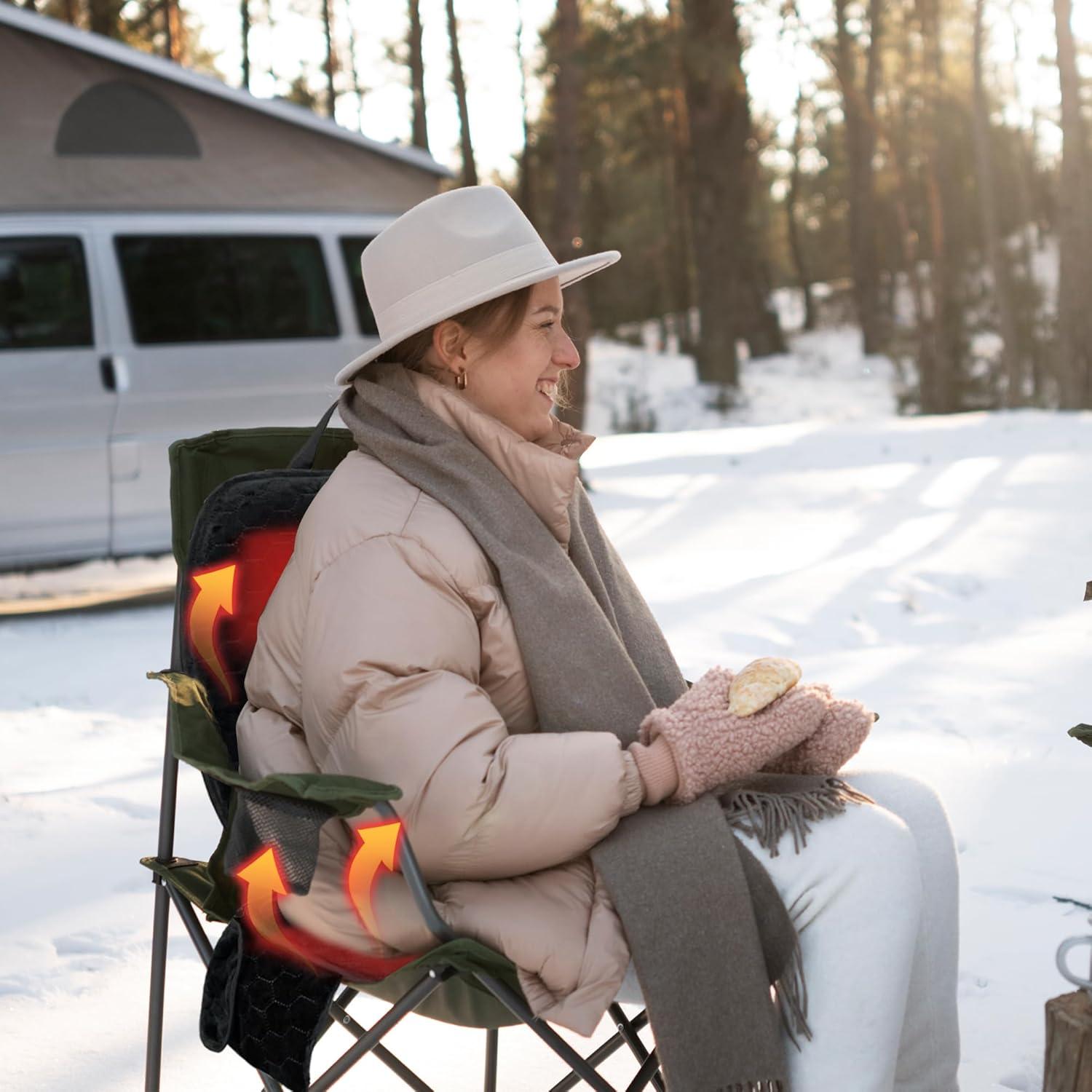 Cojín Térmico Portátil MYDAYS OUTDOOR Negro 40x40cm USB