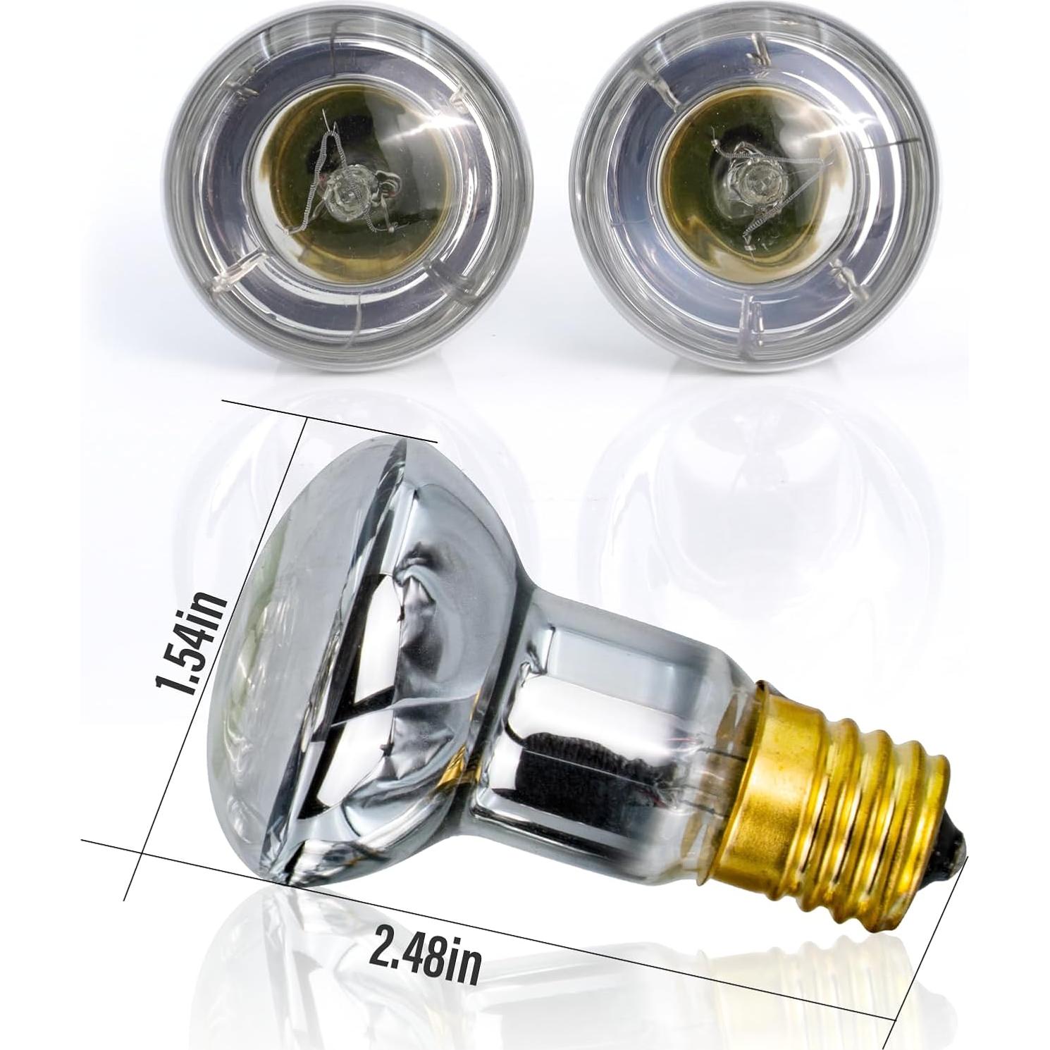 Bombilla de Lava IoF 25W E17 R39 2-Pack Amarillo