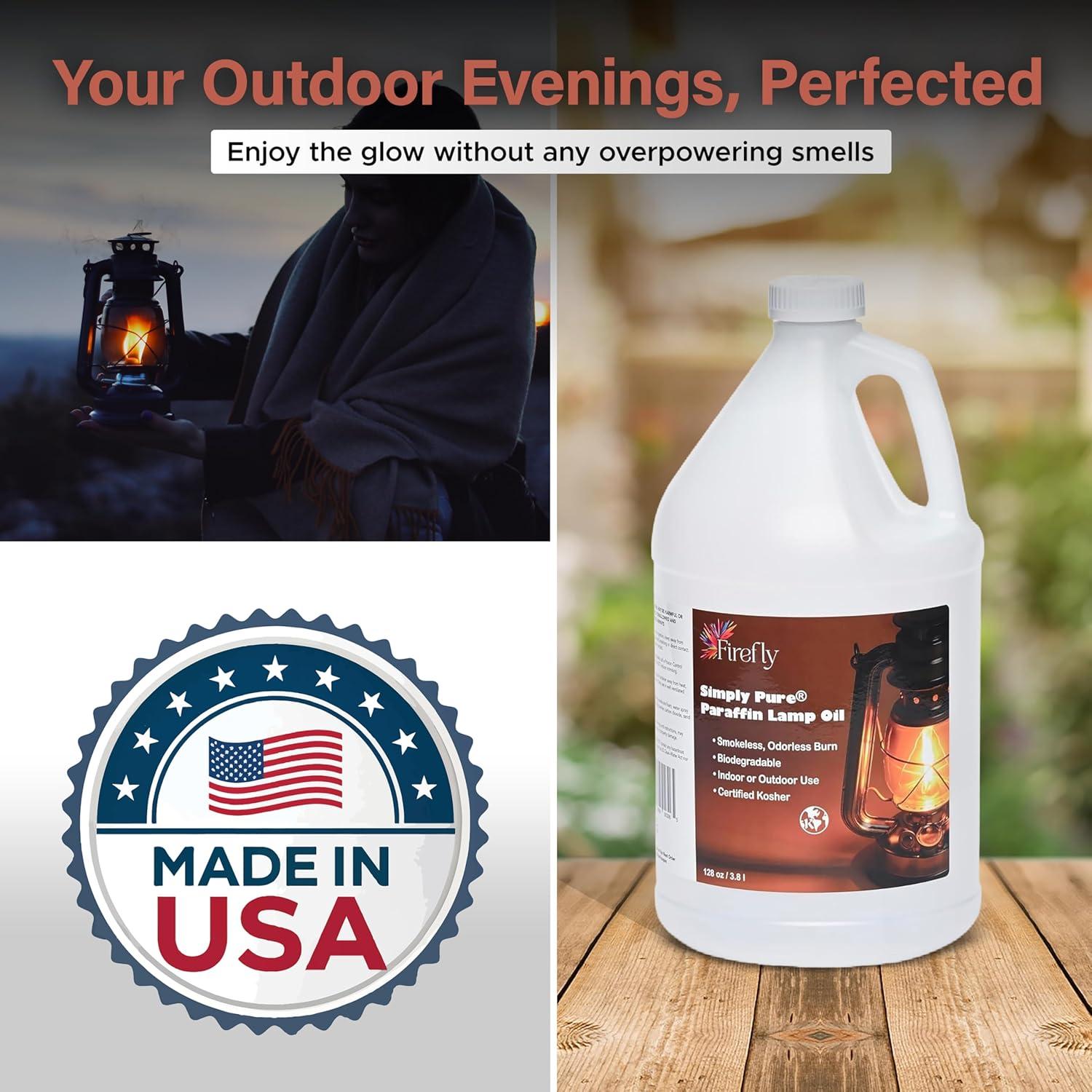 Aceite de lámpara Firefly kosher 3.79L sin olor y sin humo