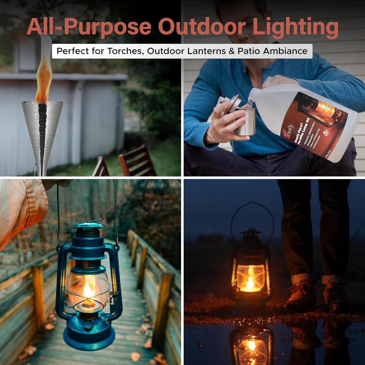 Aceite de lámpara Firefly kosher 3.79L sin olor y sin humo