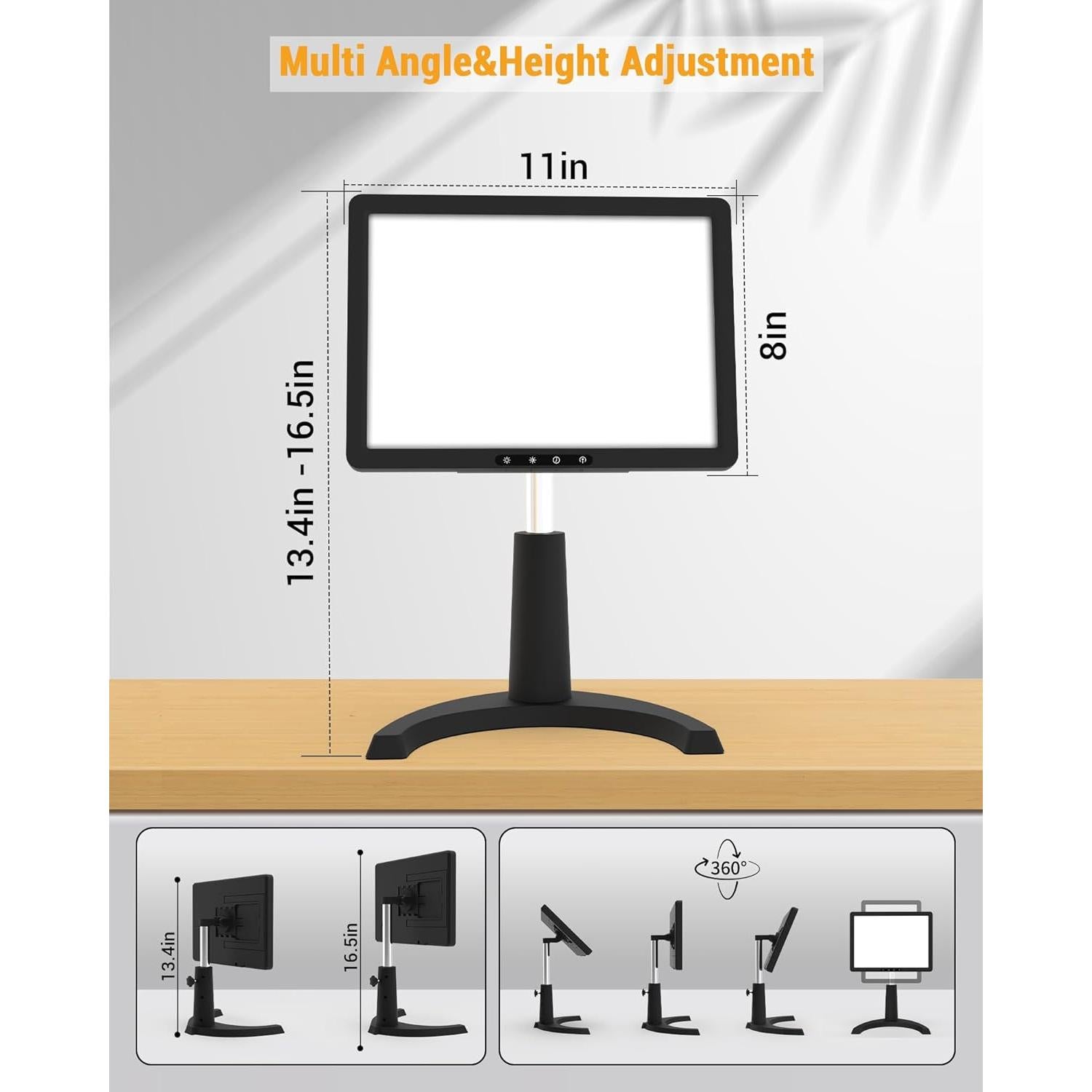 Lámpara de Terapia de Luz LED TroupePal 12000 Lux Ajustable
