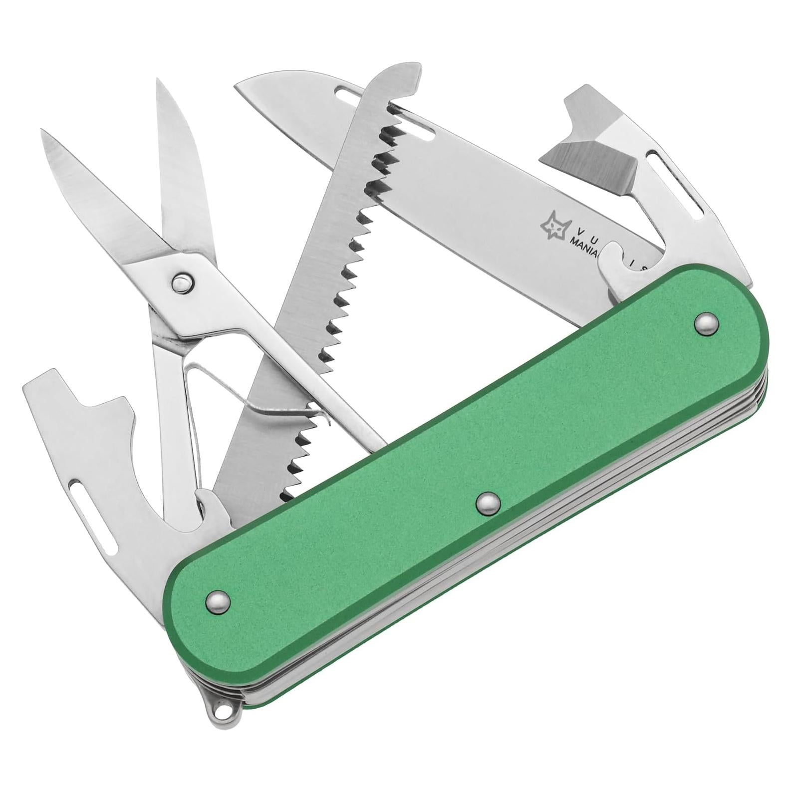Cuchillo de bolsillo Fox Knives Vulpis FX-VP130-SF5 5-en-1 Verde OD