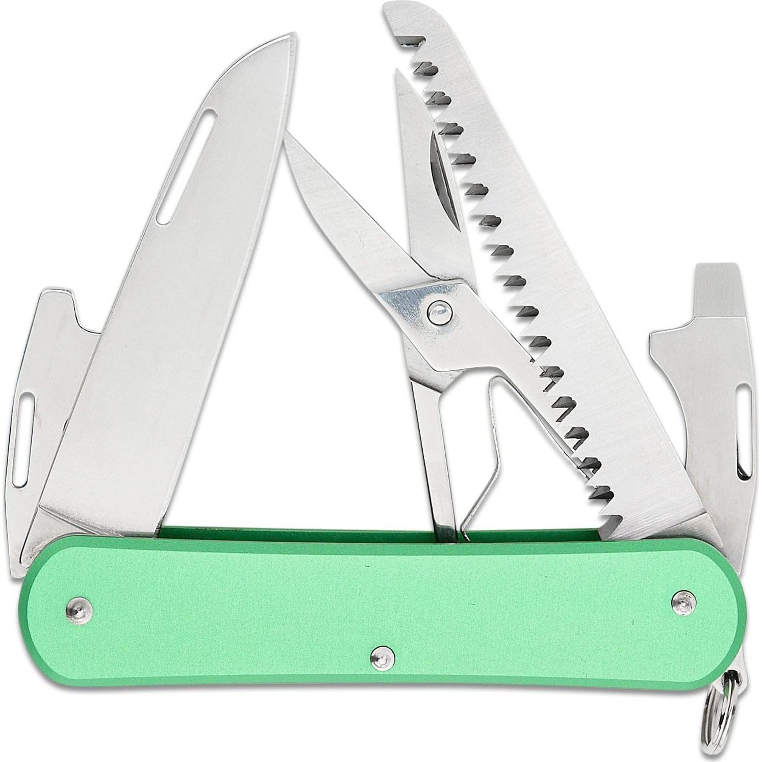 Cuchillo de bolsillo Fox Knives Vulpis FX-VP130-SF5 5-en-1 Verde OD
