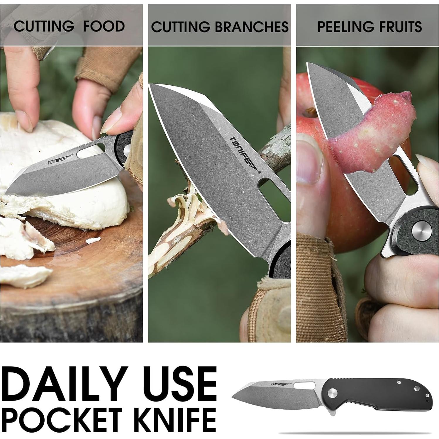 Cuchillo Plegable EDC TONIFE CKT9205 Acero D2 Mango Aluminio