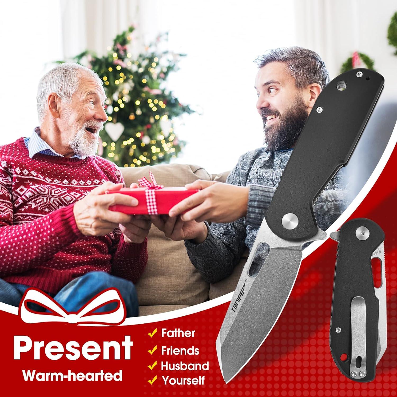 Cuchillo Plegable EDC TONIFE CKT9205 Acero D2 Mango Aluminio