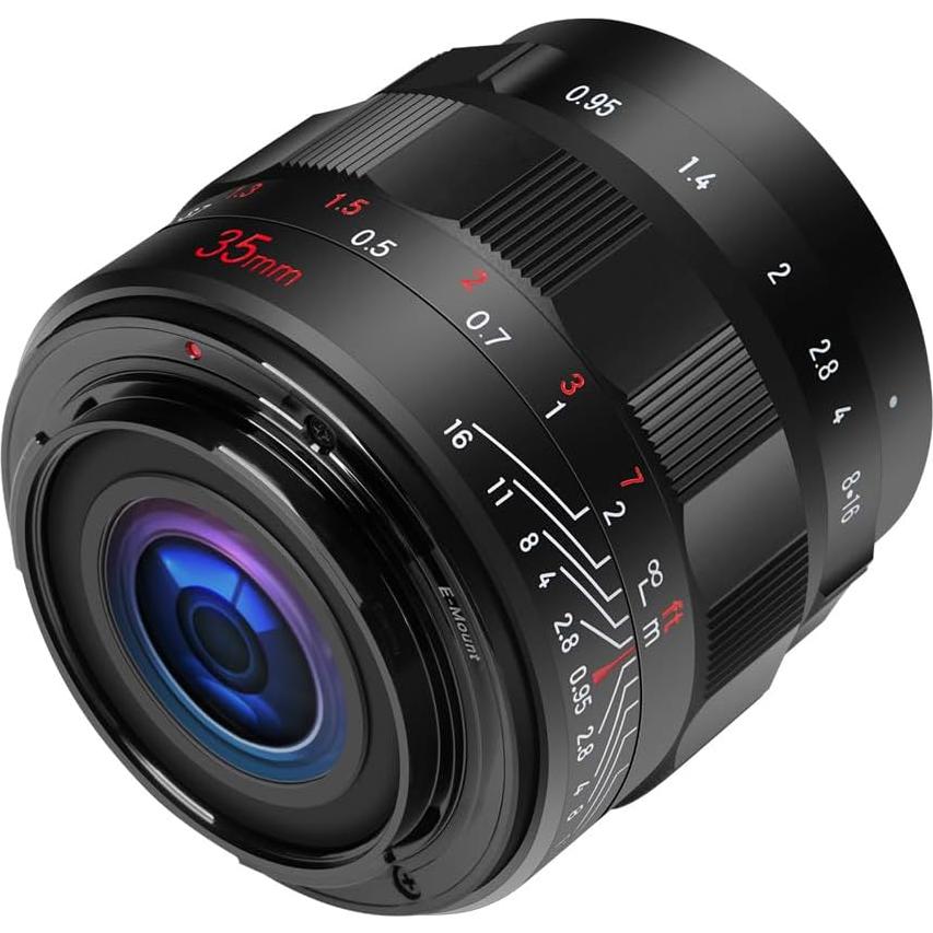 Lente JINTU 35mm f/0.95 para Montura E de Sony - Manual