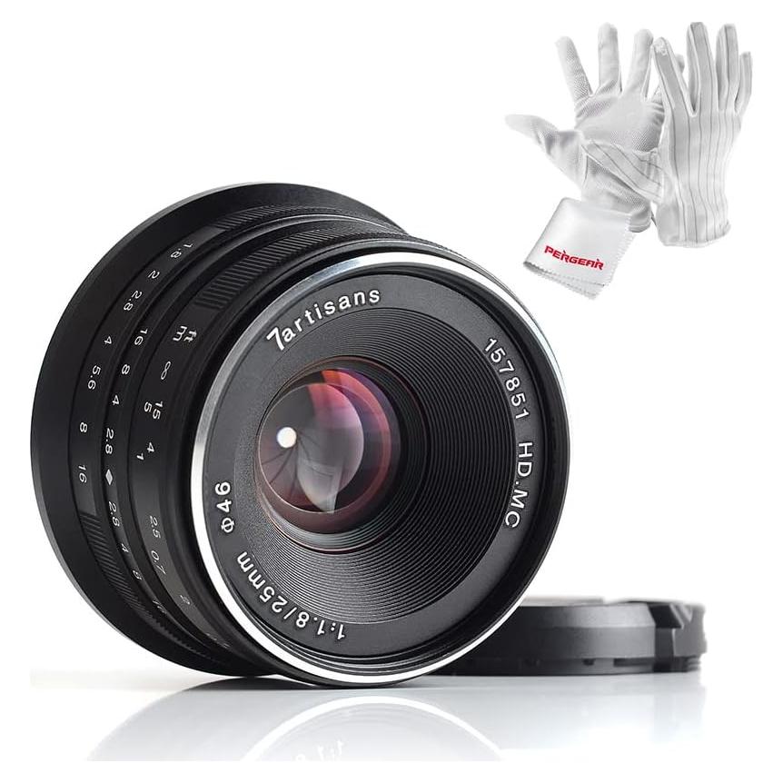 Lente Fija 7artisans 25mm F1.8 Manual para Micro Cuatro Tercios