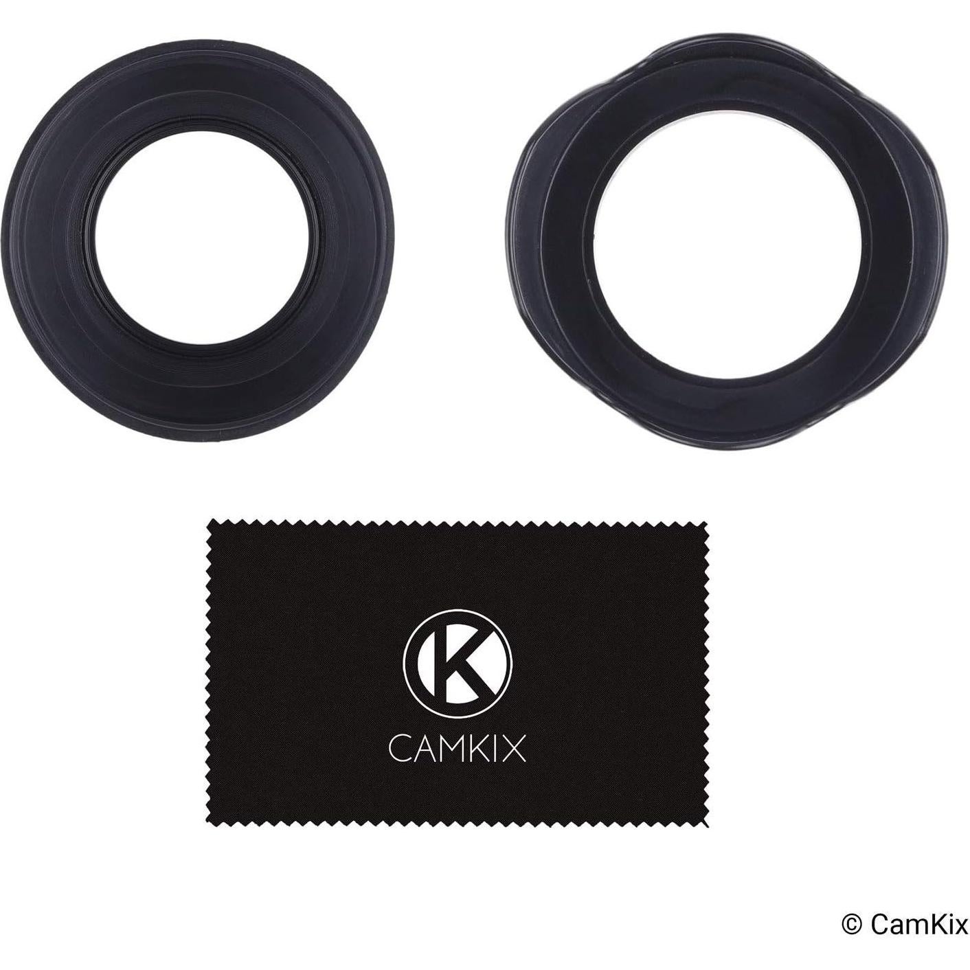 Juego de 2 parasoles de lente 55 mm CamKix - Goma Plegable