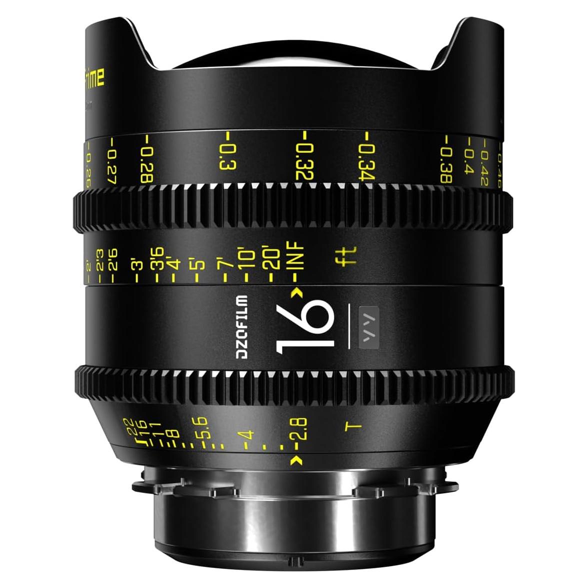 Lente de cine DZOFILM Vespid Prime 16mm T2.8 montura PL/EF