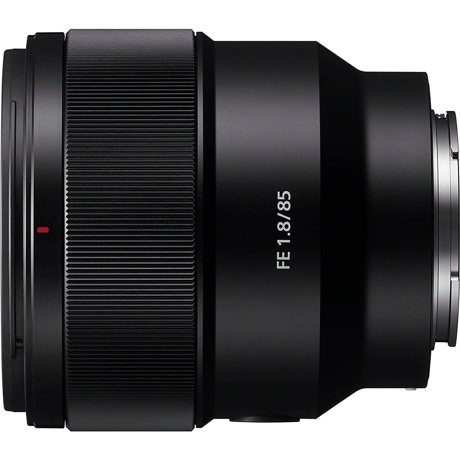 Lente Prime Sony FE 85mm f/1.8 para Cámaras E-Mount + Accesorios