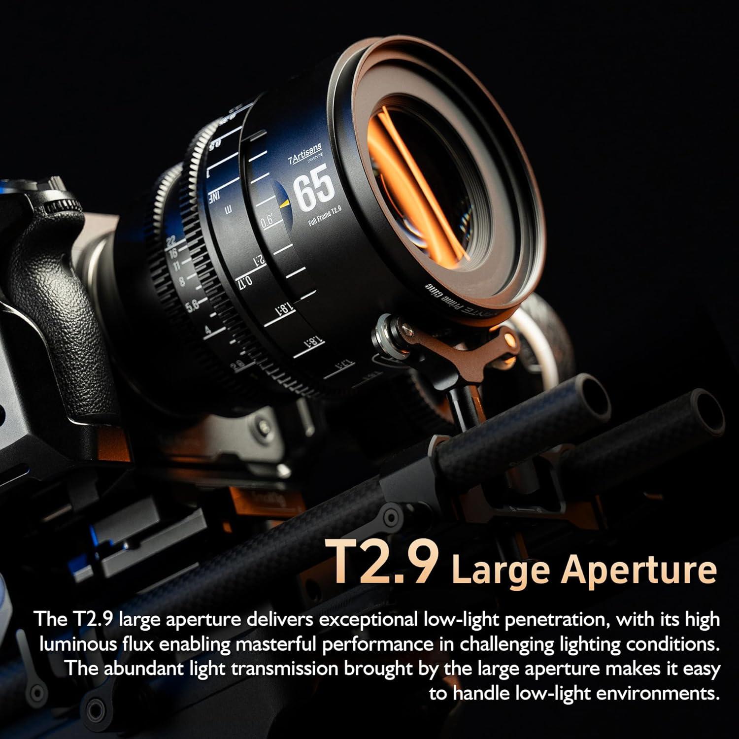 Lente de Cine 7artisans 65mm T2.9 Full Frame 2X Macro Nikon Z