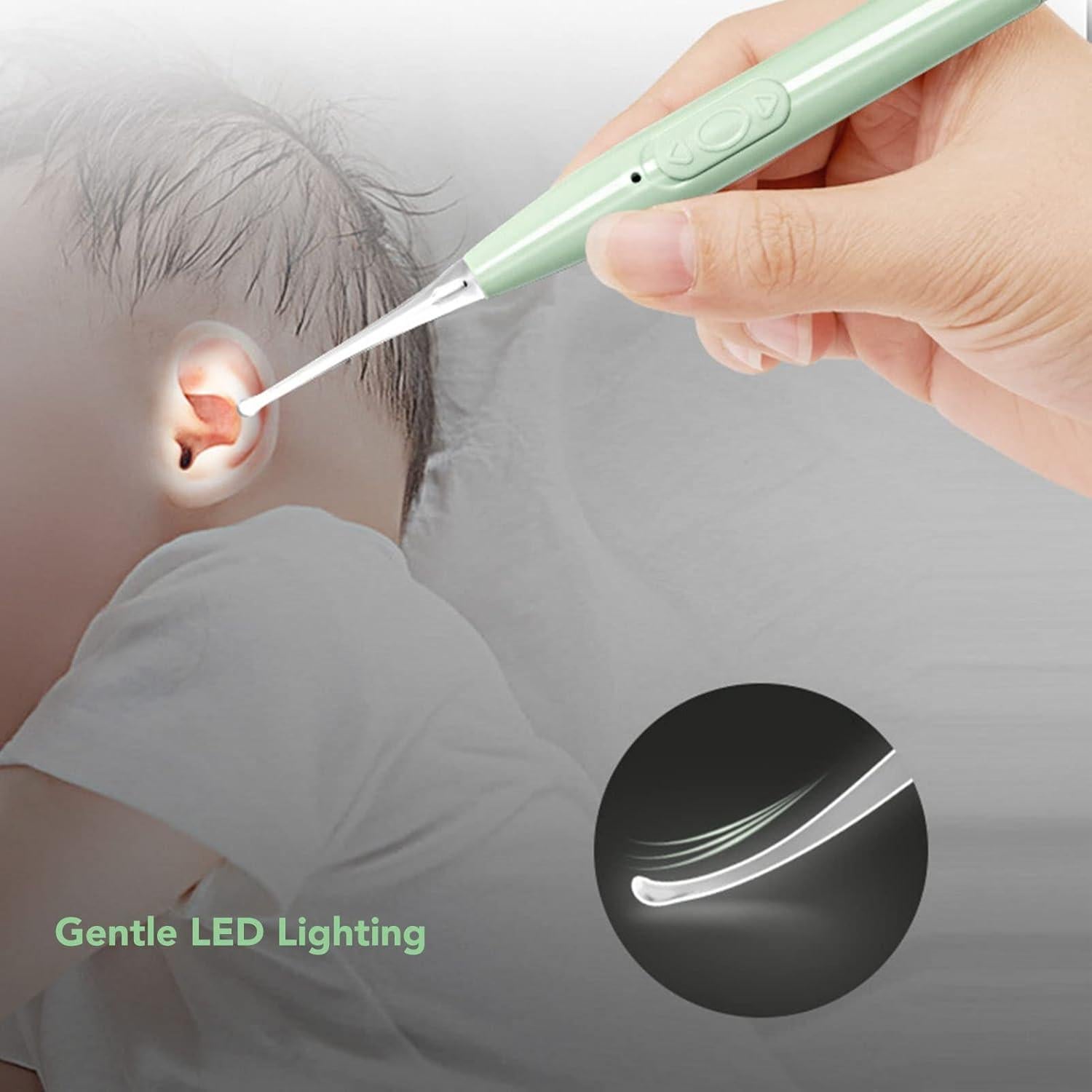 Limpiador de Cera de Oído Recargable para Bebés y Niños