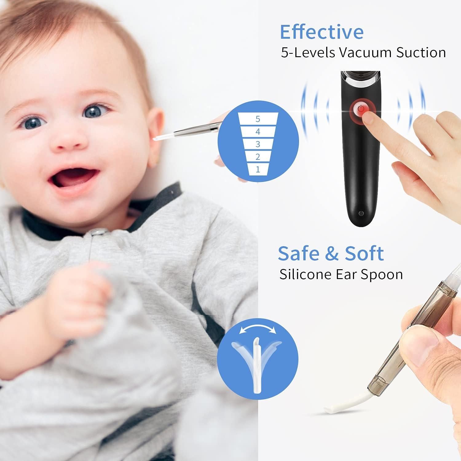 Removedor de Cera de Oído Eléctrico Simnoble 5 Niveles USB