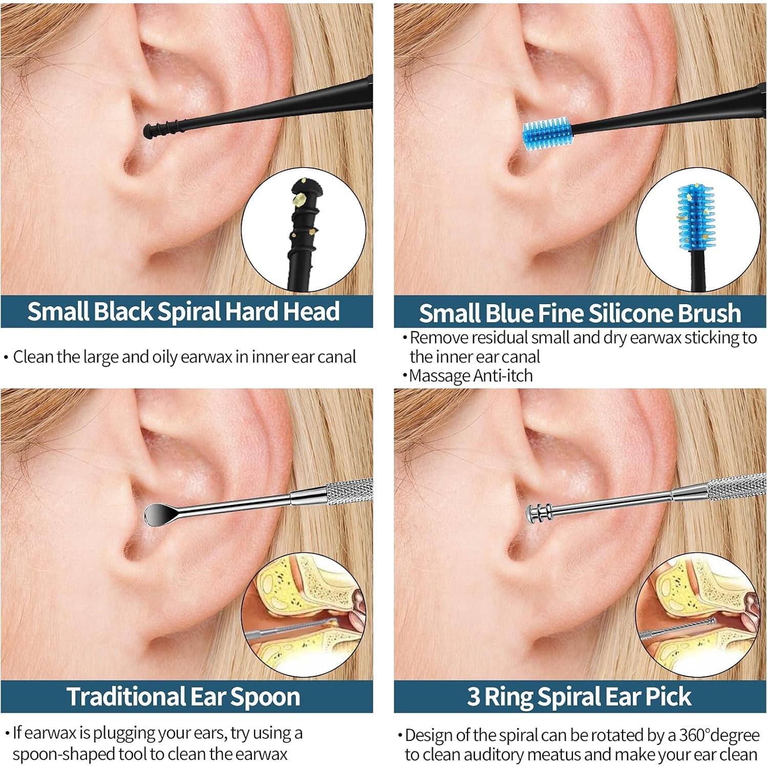 Removedor de Cera de Oído Eléctrico Simnoble 5 Niveles USB