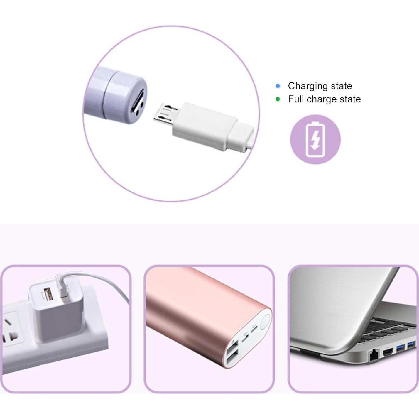 Cuchara de limpieza de oídos LED Betued recargable USB