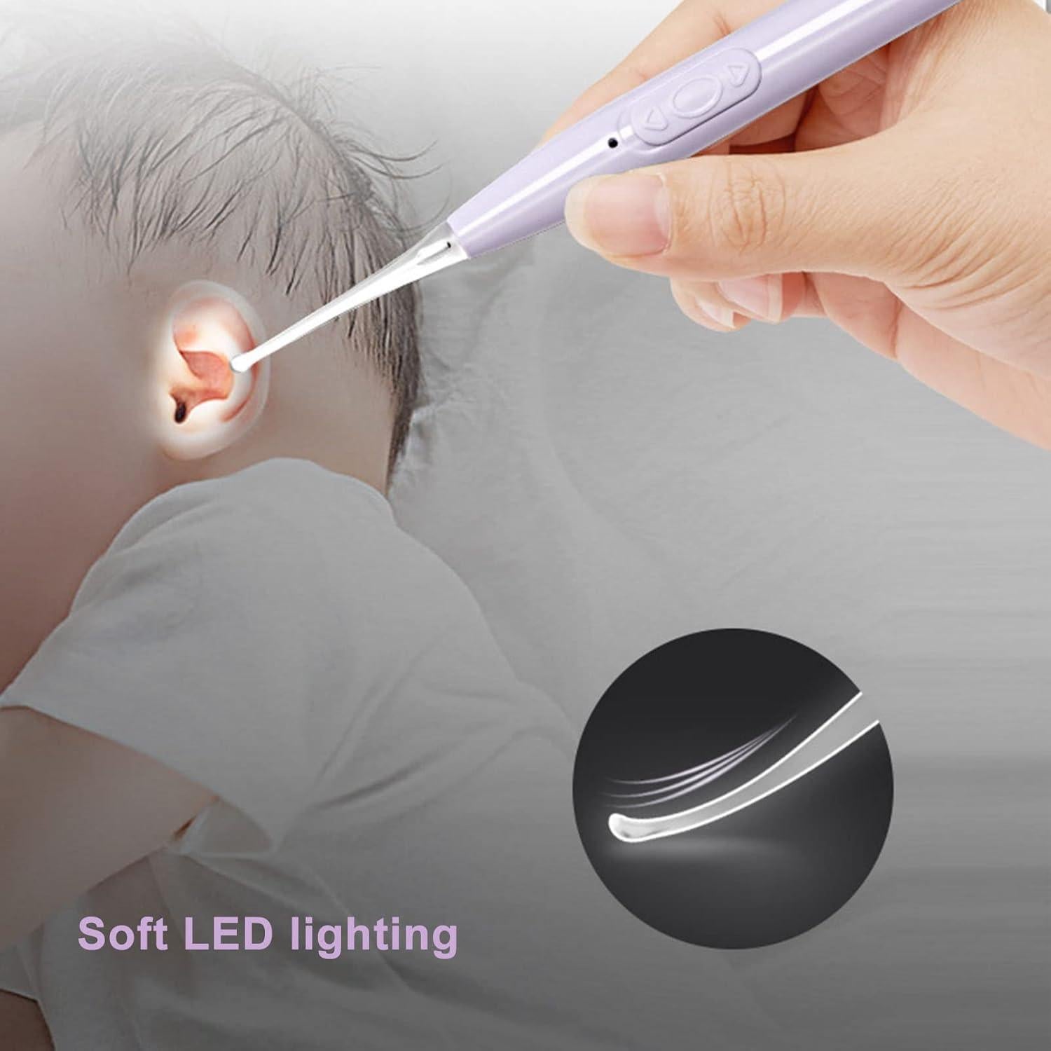 Cuchara de limpieza de oídos LED Betued recargable USB