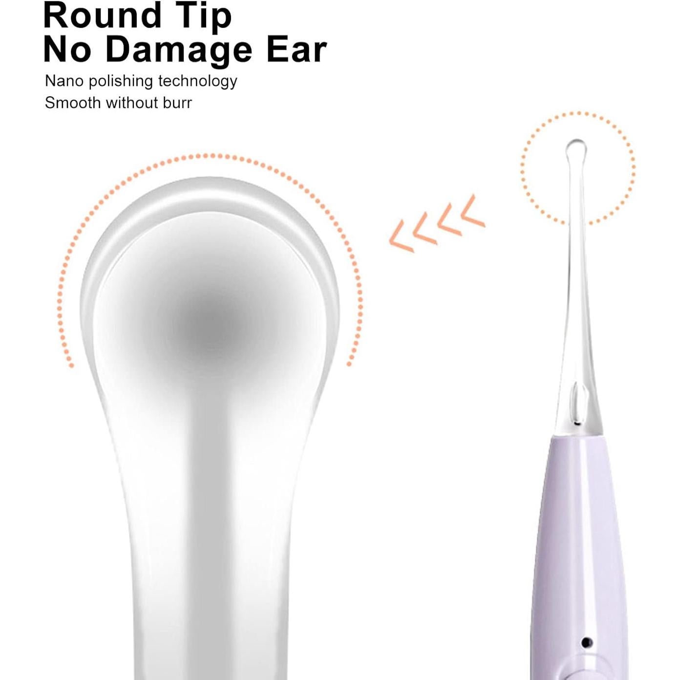 Cuchara de limpieza de oídos LED Betued recargable USB