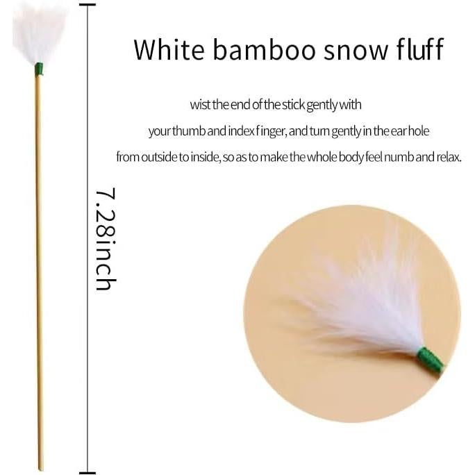 Set de 7 Cucharas de Bambú para Limpiar Oídos Adultos y Niños