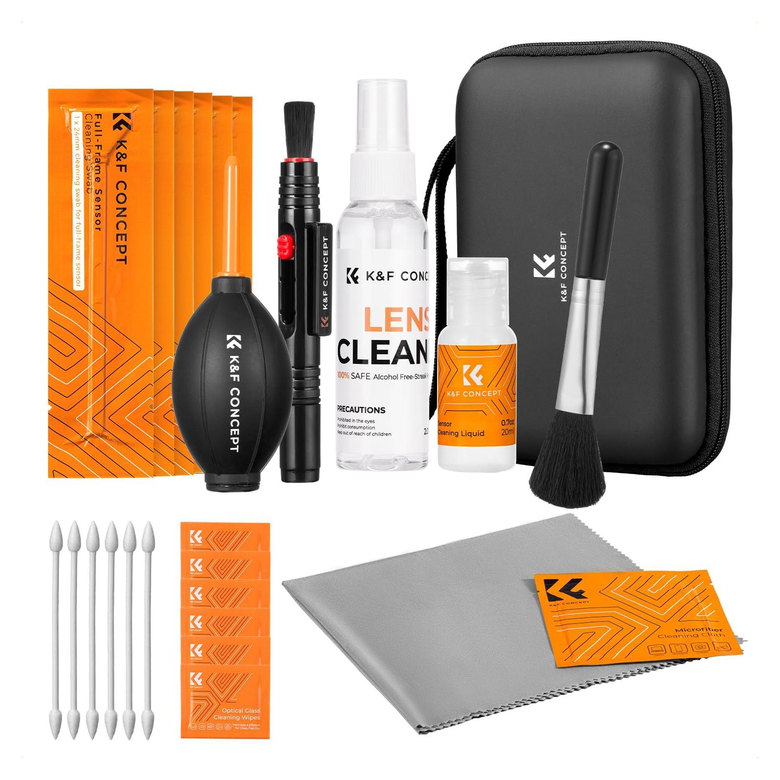 Kit de Limpieza Profesional K&F Concept para Cámaras DSLR 24mm