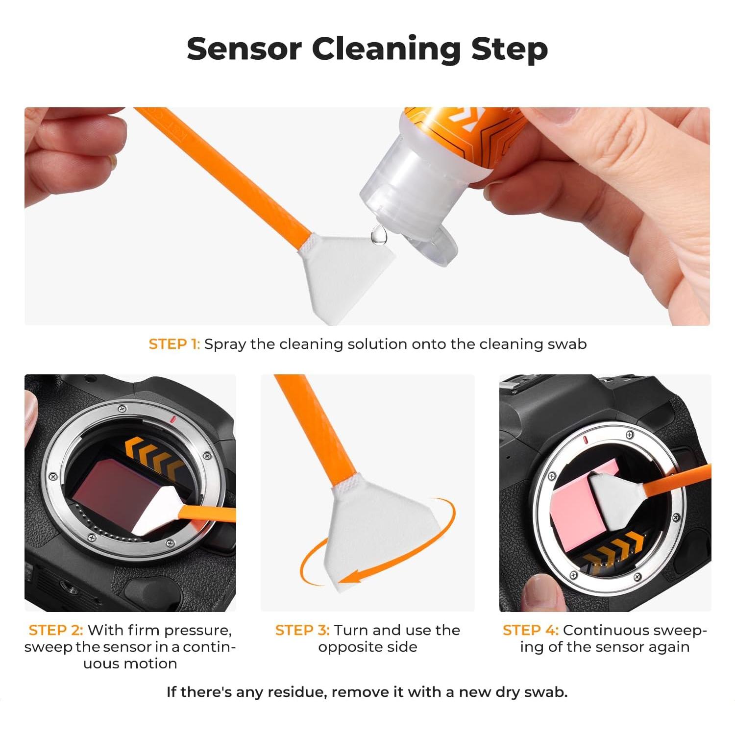 Kit de Limpieza Profesional K&F Concept para Cámaras DSLR 24mm