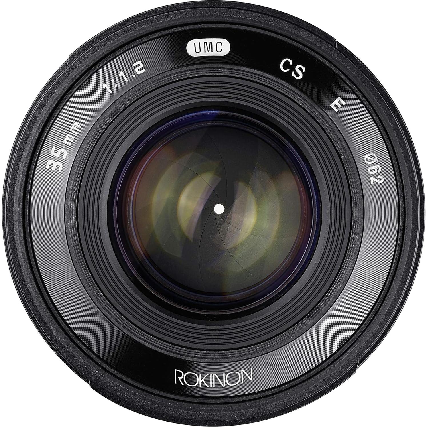 Lente Gran Angular Rokinon 35mm f/1.2 para Sony E APS-C