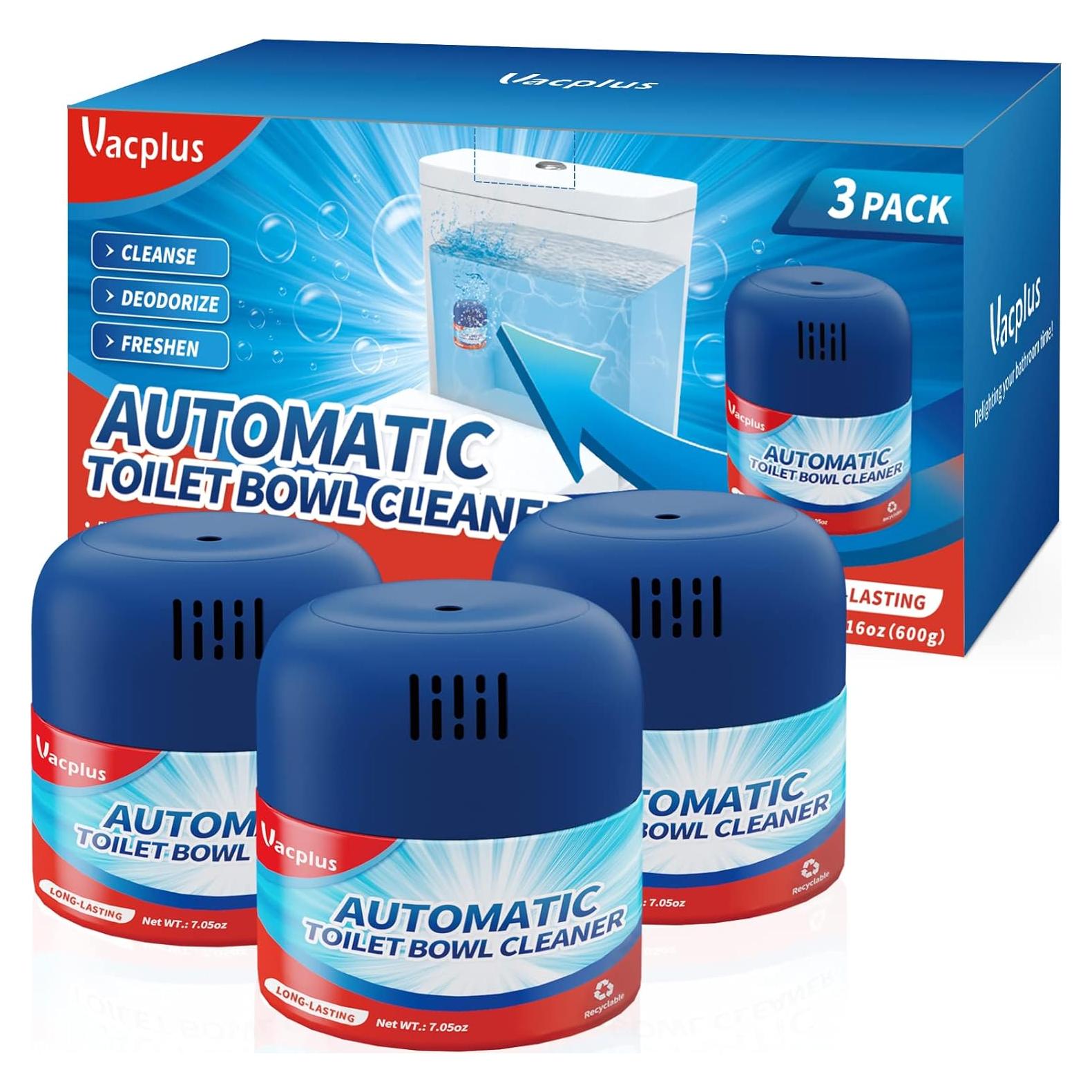 Limpiador de Inodoro Vacplus - Paquete de 3 Botellas 600 Descargas
