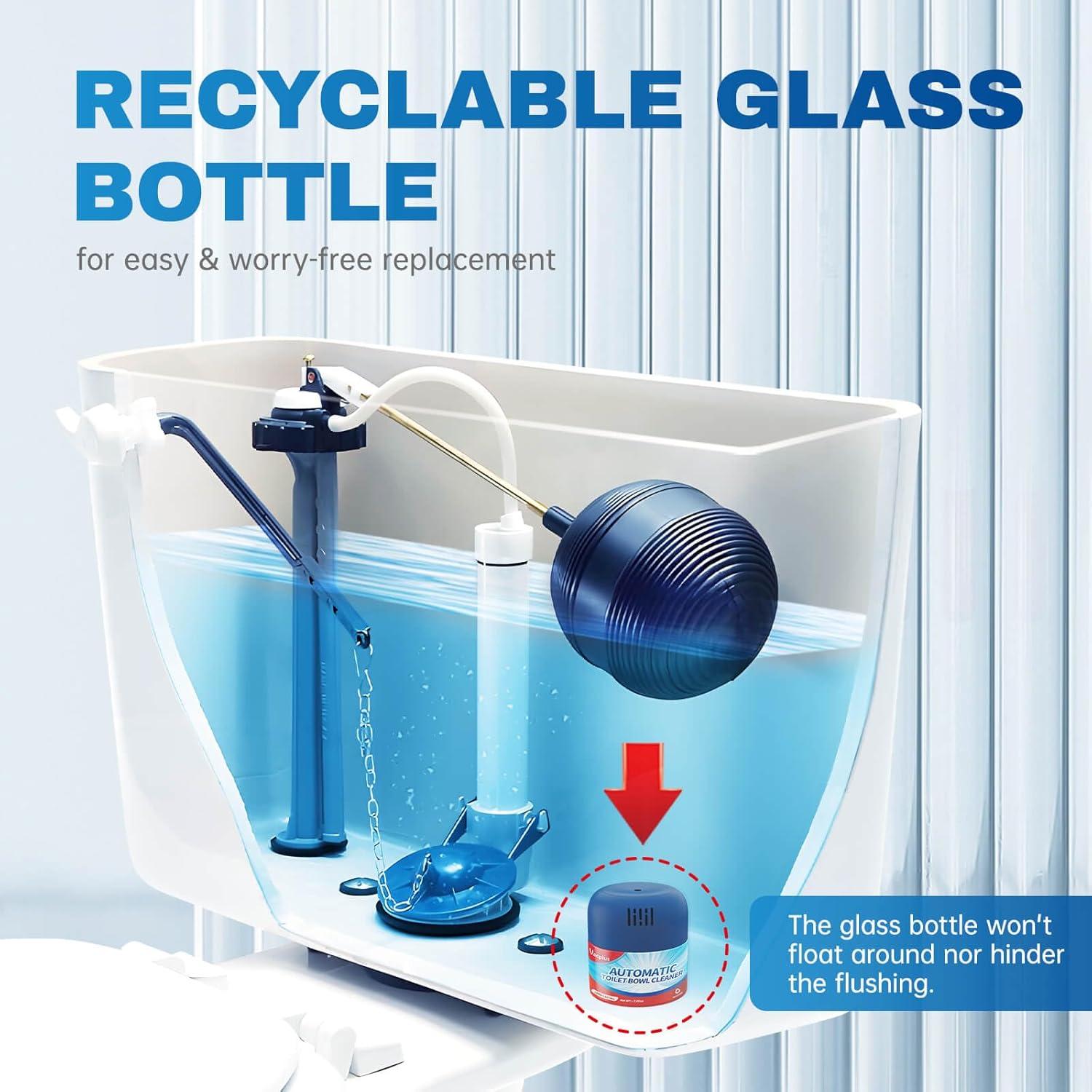 Limpiador de Inodoro Vacplus - Paquete de 3 Botellas 600 Descargas