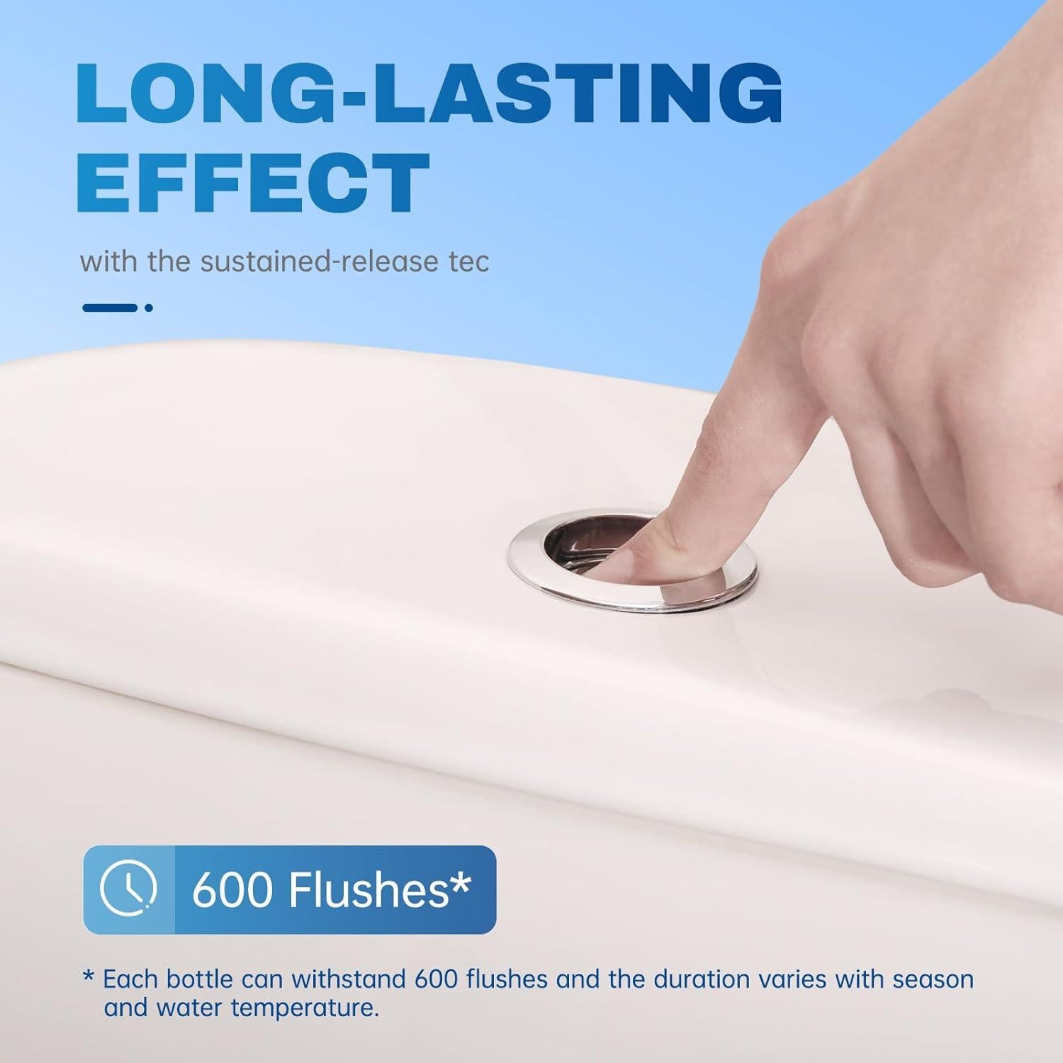 Limpiador de Inodoro Vacplus - Paquete de 3 Botellas 600 Descargas