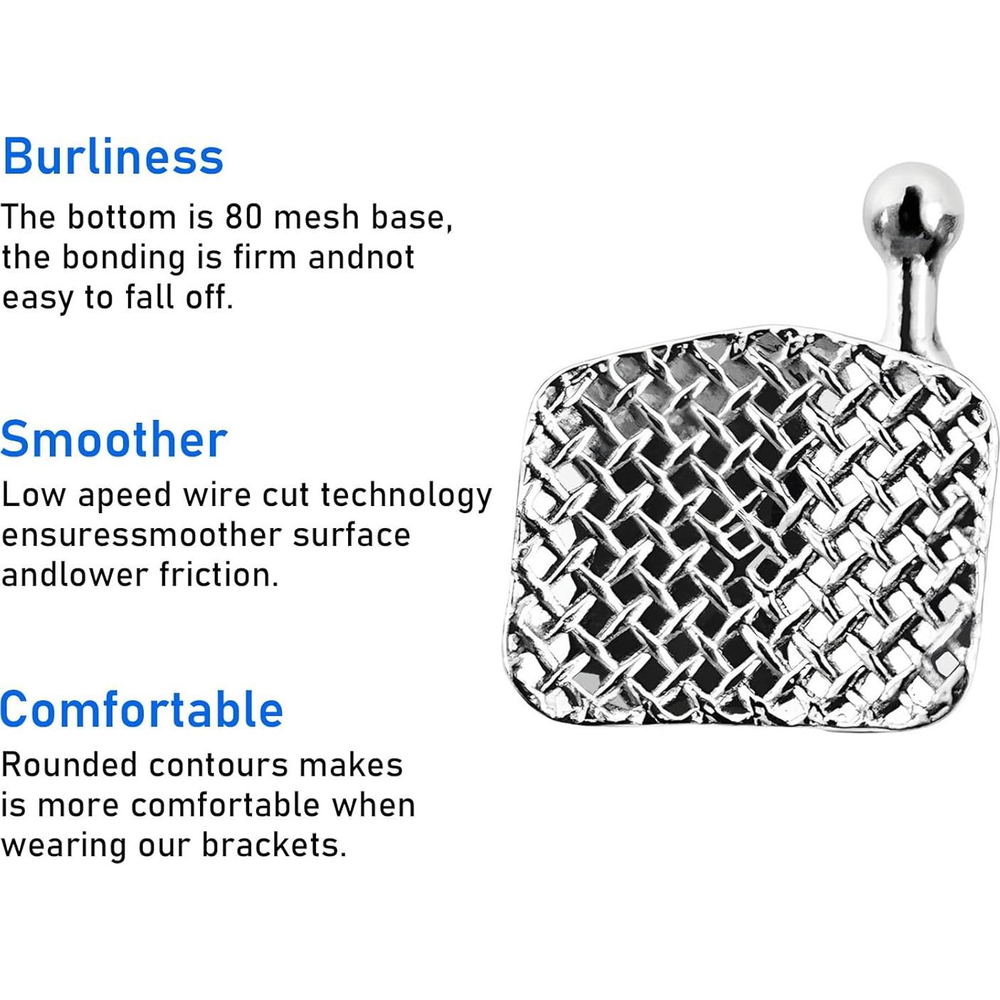 5 Paquetes de Brackets Metálicos Ortodónticos YYING Mini MBT Slot.022