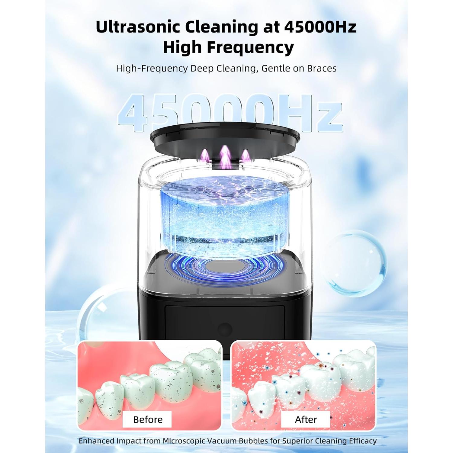 Limpiador Ultrasónico QueScxub A31 para Dentaduras y Joyería