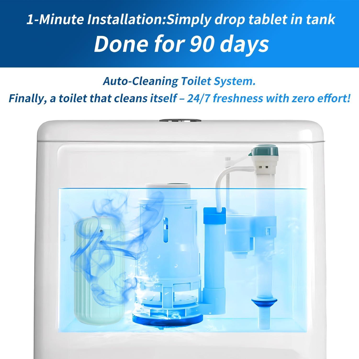 Limpiador Automático de Inodoro WTWD - 2 Piezas, 90 Días