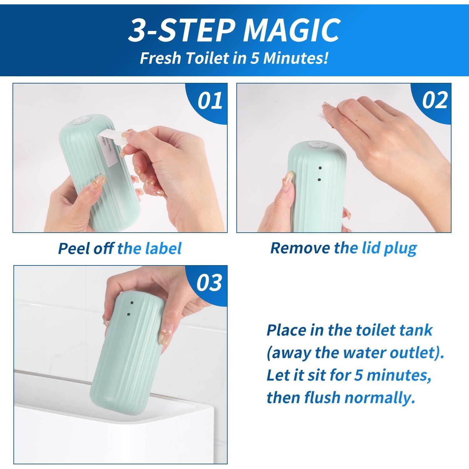 Limpiador Automático de Inodoro WTWD - 2 Piezas, 90 Días