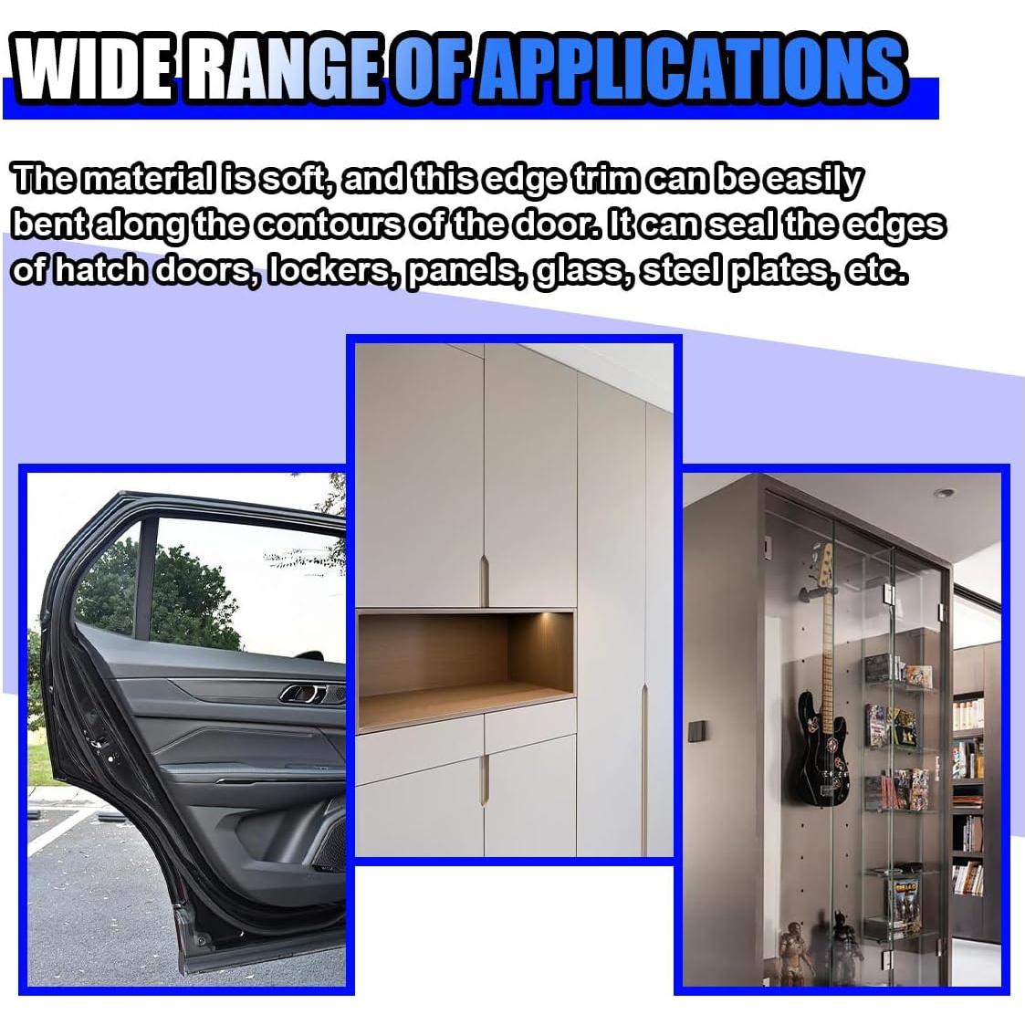 Protector de Bisel de Puerta de Coche UHANBUT 5M Negro