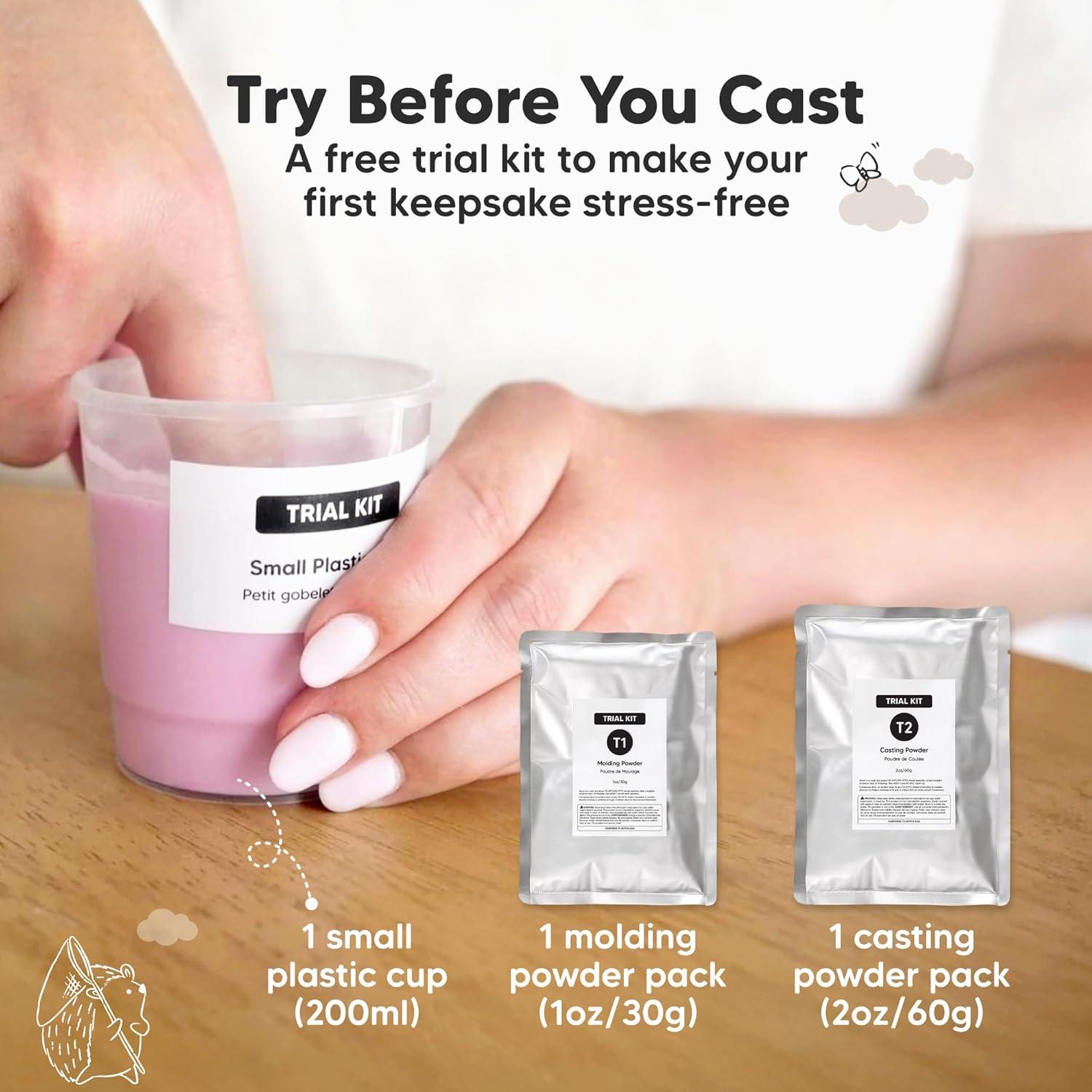 Kit de Moldeo de Manos y Pies KeaBabies - Recuerdo 3D Bebé