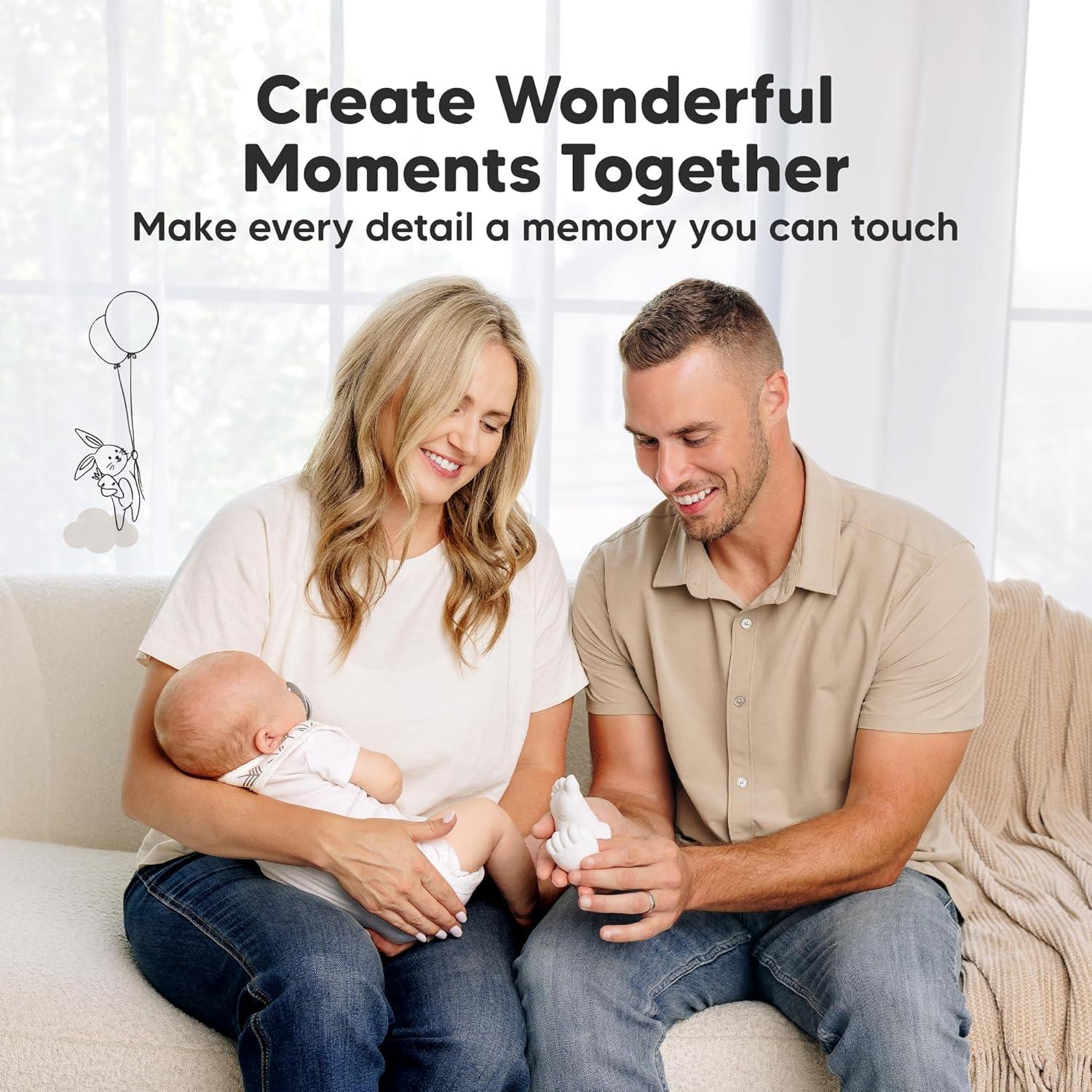 Kit de Moldeo de Manos y Pies KeaBabies - Recuerdo 3D Bebé