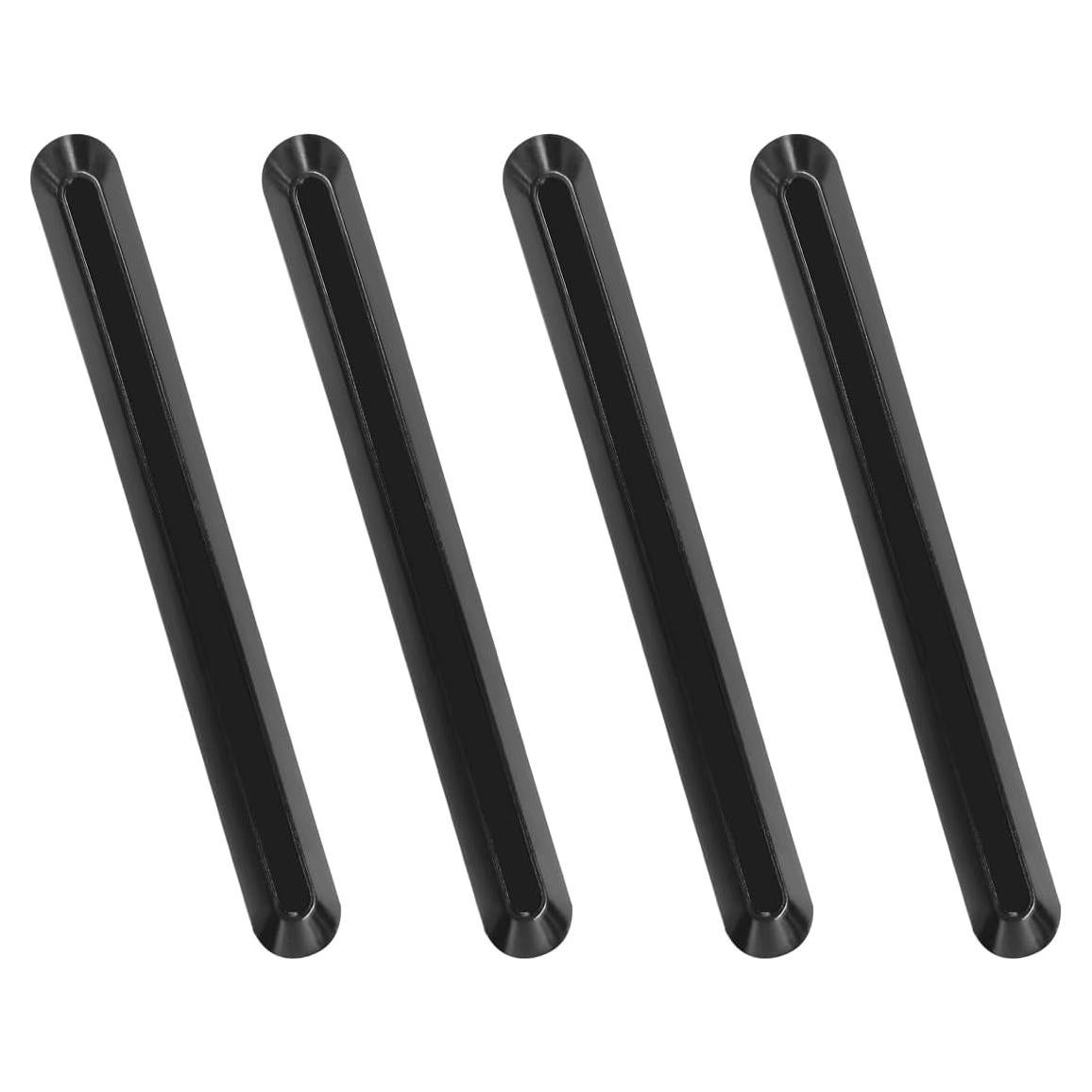 4PCS Car Side Door Edge Guards – Silicone Anti-Scratch&Anti-Collision Car Door Protector Trim Strips with Self-Adhesive – Universal Auto Body Bumper Protector for Cars SUVs Trucks Sedans (Black)