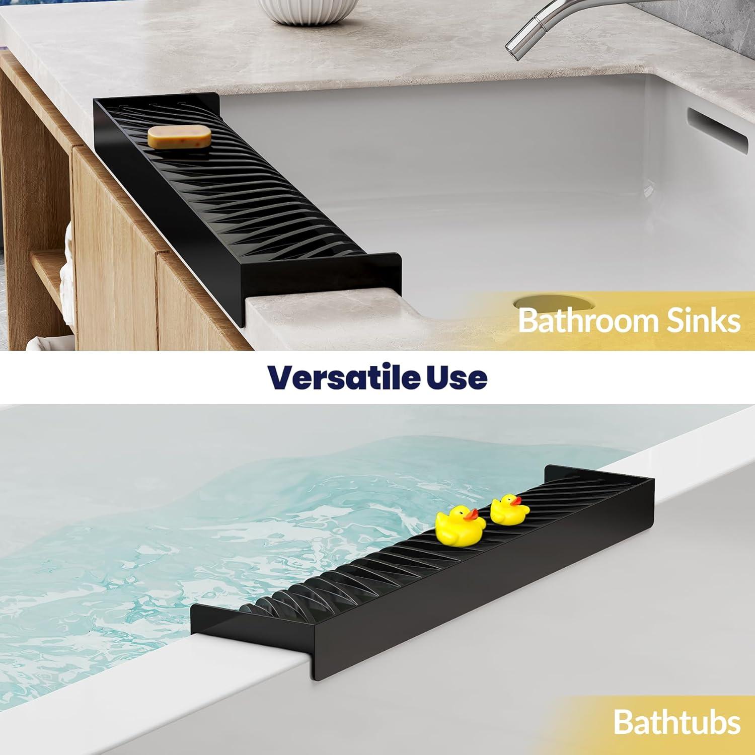 Protector de Borde de Fregadero Silicona NiHome Negro 8-10 cm