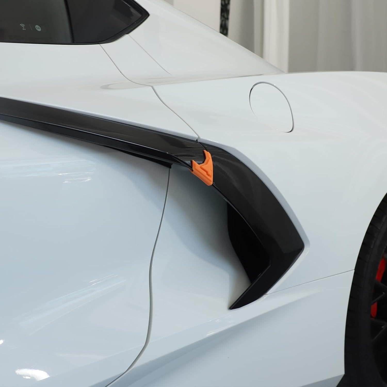 Protectores de Borde de Puerta Suetlcoity para Corvette C8 2020-2024 - Naranja