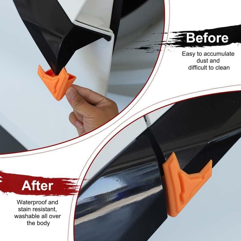 Protectores de Borde de Puerta Suetlcoity para Corvette C8 2020-2024 - Naranja