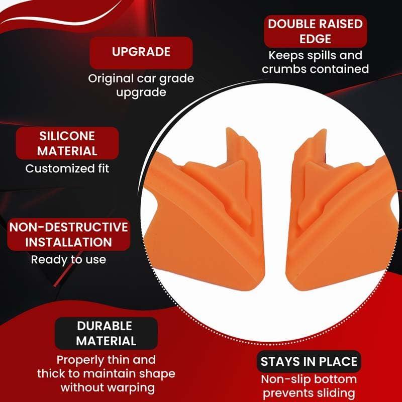 Protectores de Borde de Puerta Suetlcoity para Corvette C8 2020-2024 - Naranja