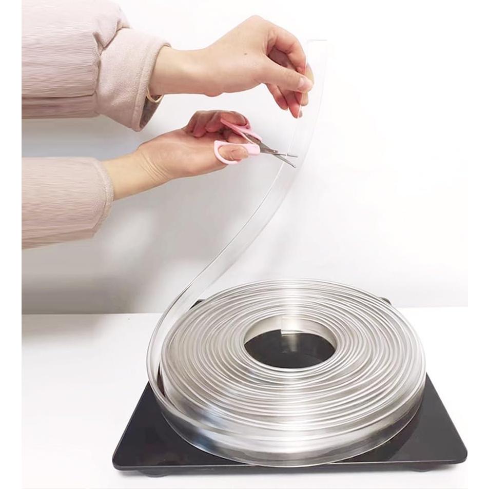 Protector de Bordes de Goma Transparente 5m - Seguridad Auto